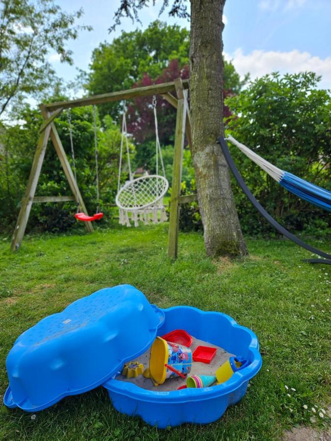 7 Person House With Swing, Firepit, Hammock, Garden, Swimming Lake, Child Friendly, In- And Outside Playground, And Great Coffee Ewijk Exterior foto